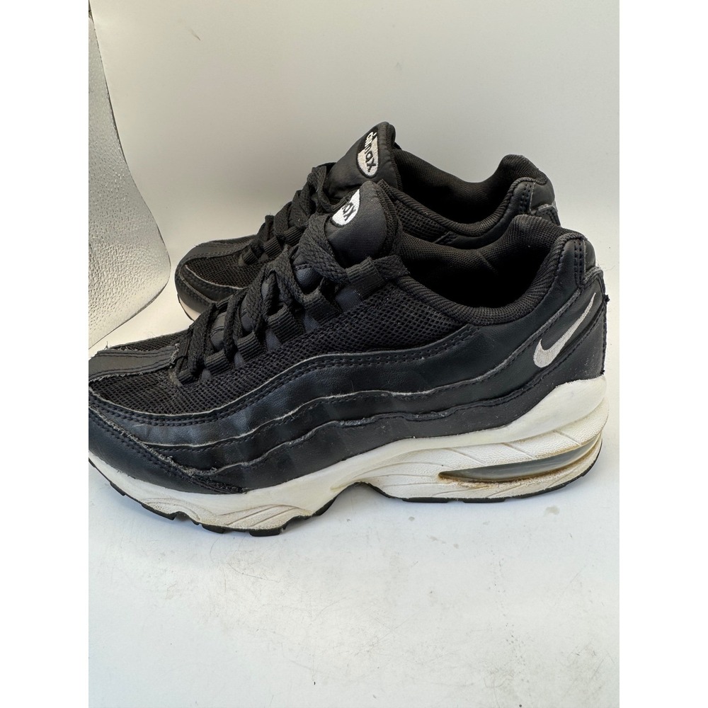 Nike Air Max 95 Kids Youth Black White Athletic Shoes Size 3.5Y 905348-026‎